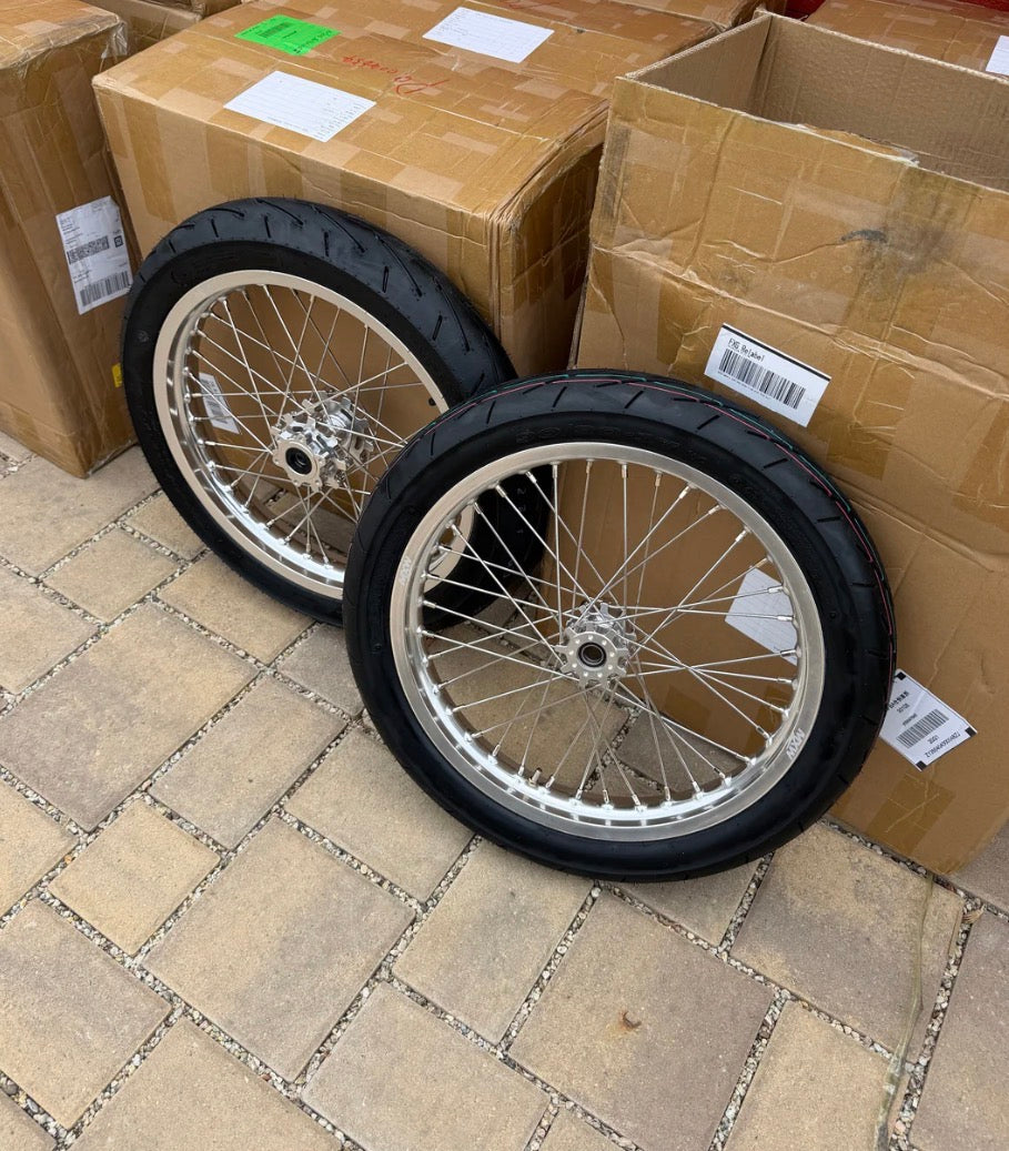 Chrome Talaria XXX/MX3/MX4 Supermoto Wheelset